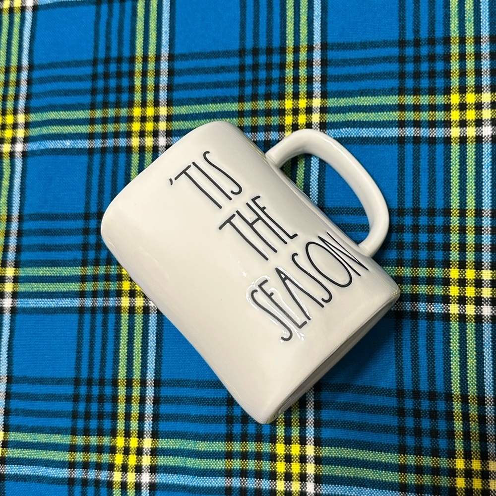 Rae Dunn by Magenta‎ Christmas Holiday Mug 'Tis The Season White Cup
